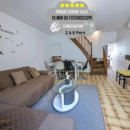 Meublés Anatole France Proche Centre Ville, Futuroscope Et Technopole Apartamento *